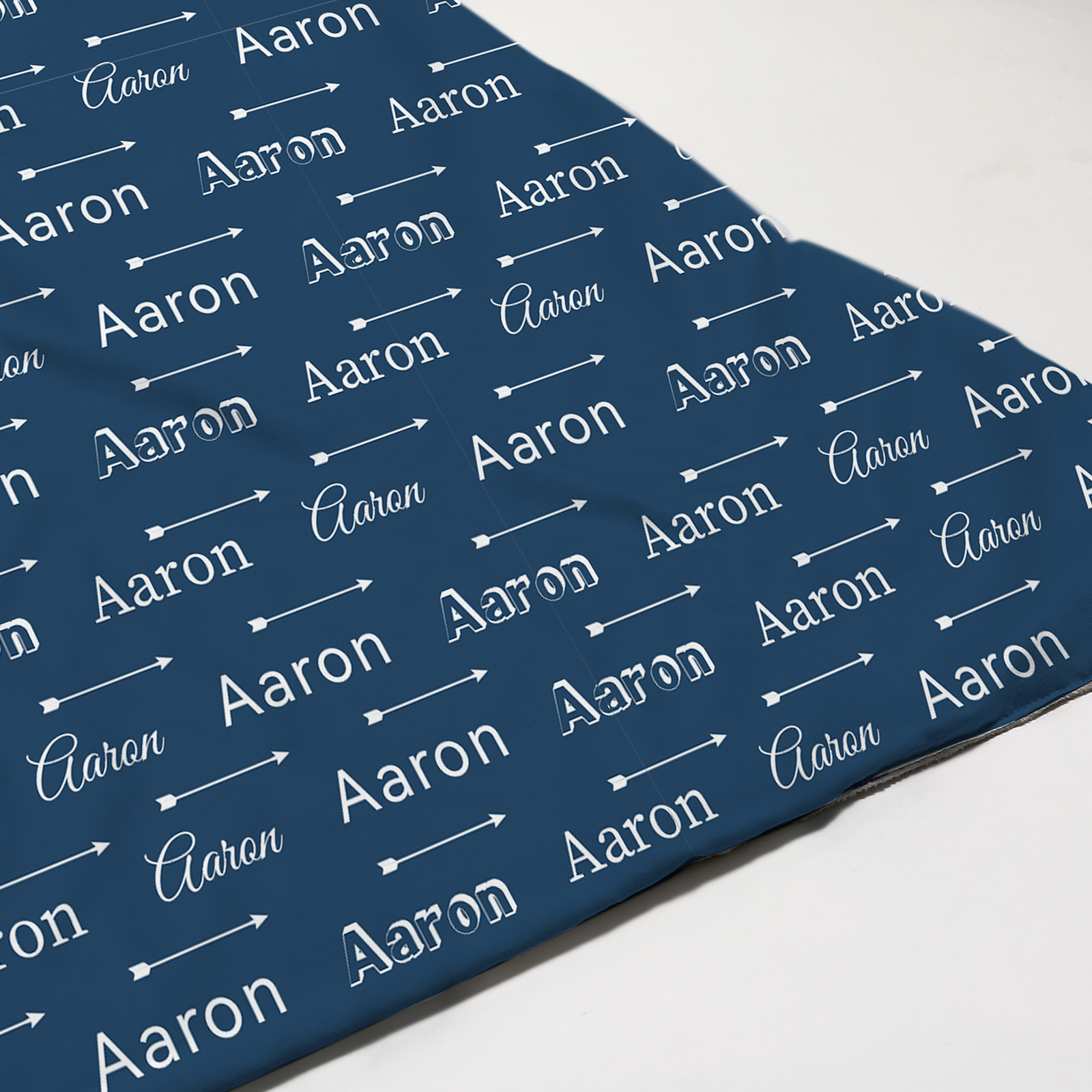Aaron's Arrows Personalized Baby Name Blanket 