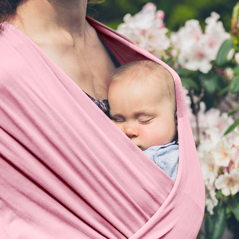 Baby pink | 0-36 Months Baby Carrier Wrap up to 35lbs 