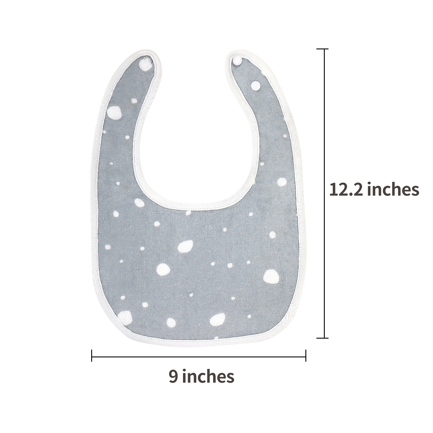 Gray Forest | Cotton Muslin Snap Bibs 3 Pack