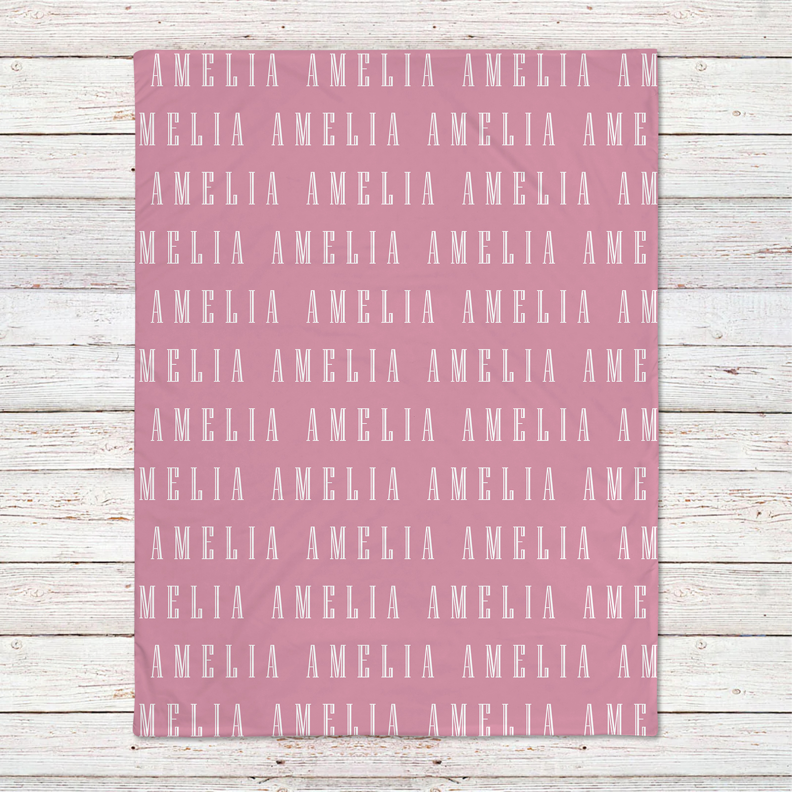 Amelia's Purple Tone Personalized Baby Blanket