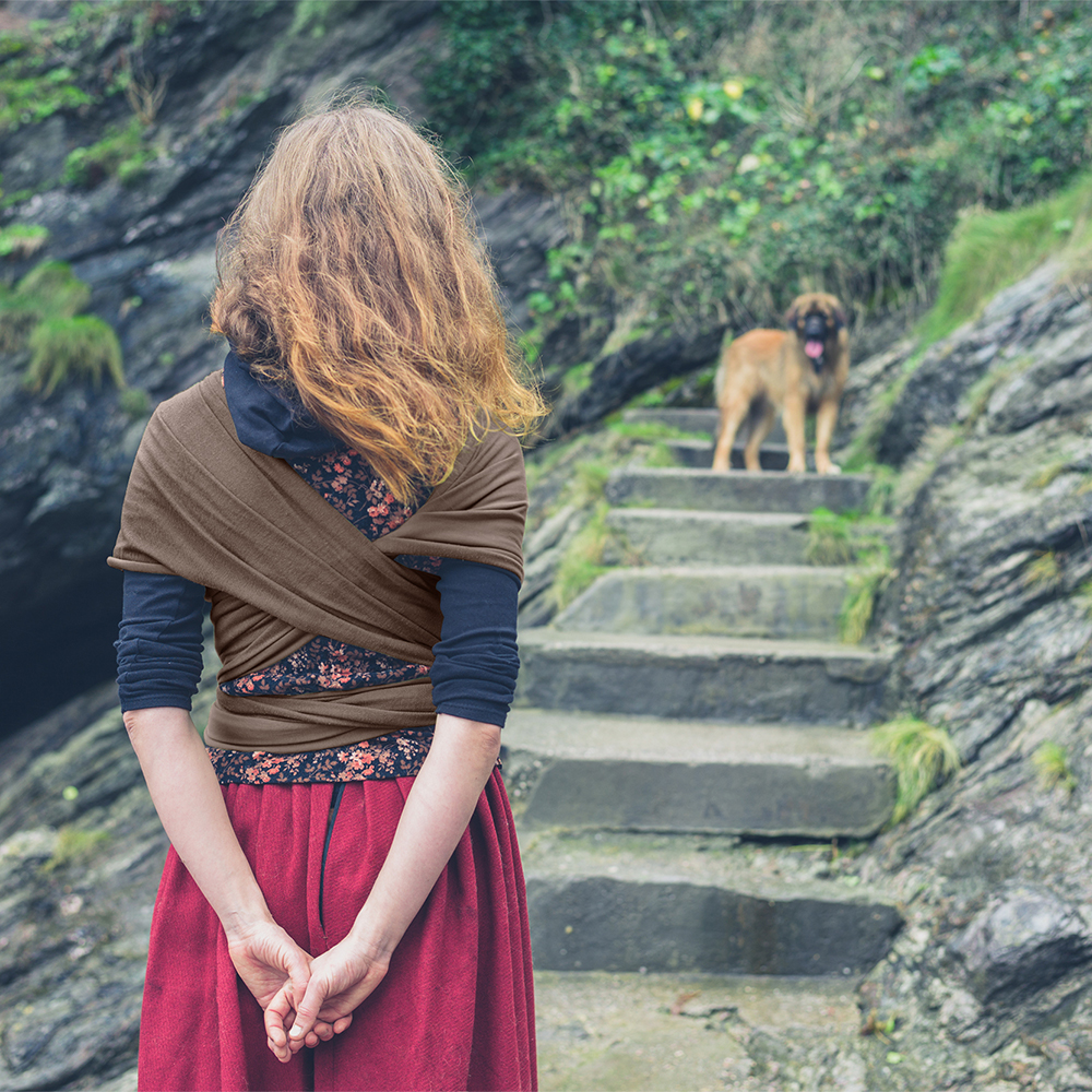 Brown | 0-36 Months Baby Carrier Wrap up to 35lbs 