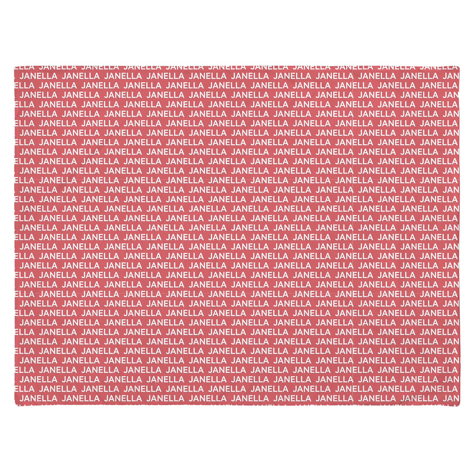 Janella's Rose Red Personalized Baby Name Blanket