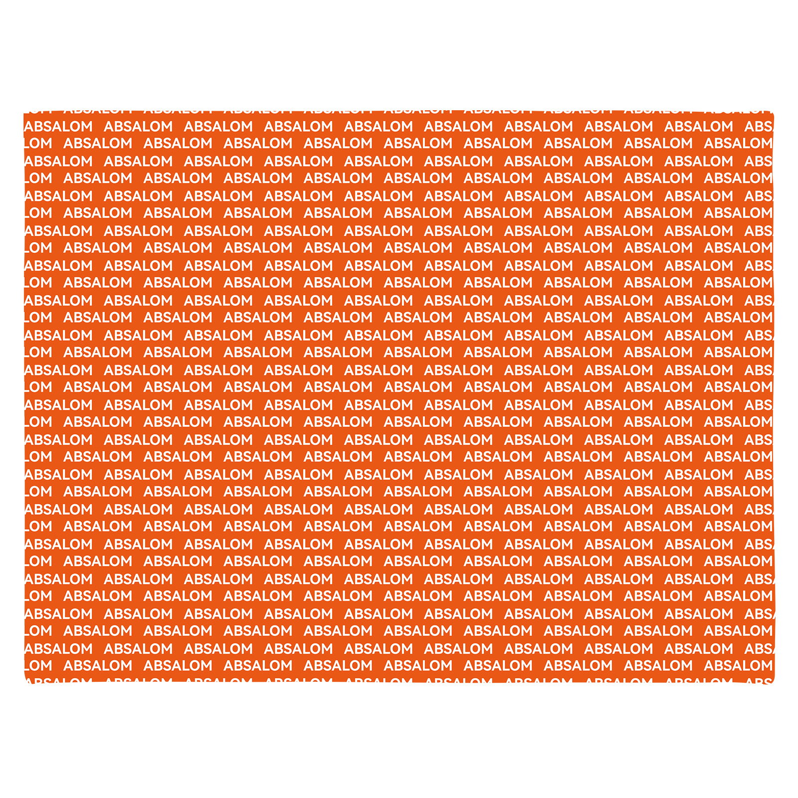 Red Orange Personalized Baby Name Blanket 