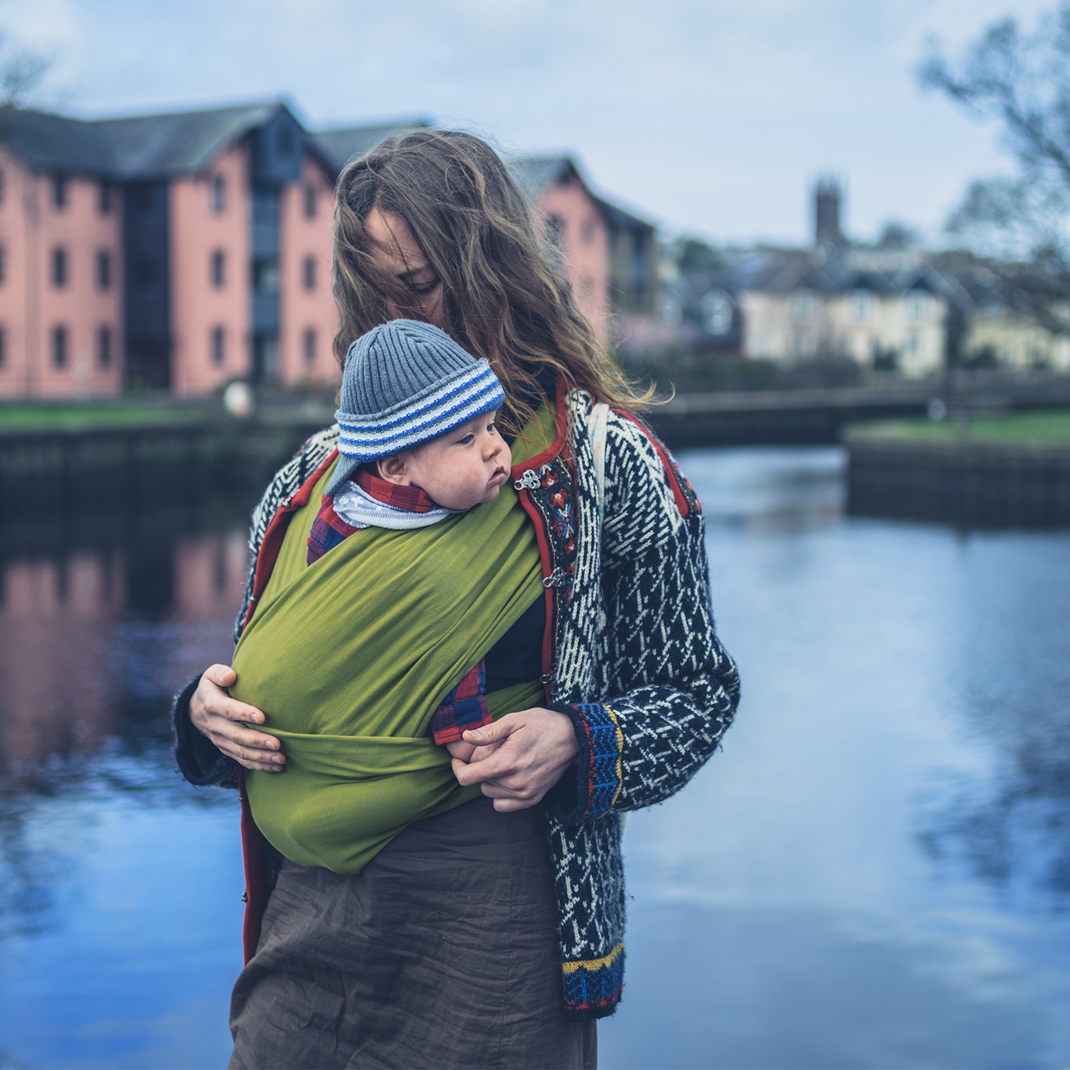 Green | 0-36 Months Baby Carrier Wrap up to 33lbs