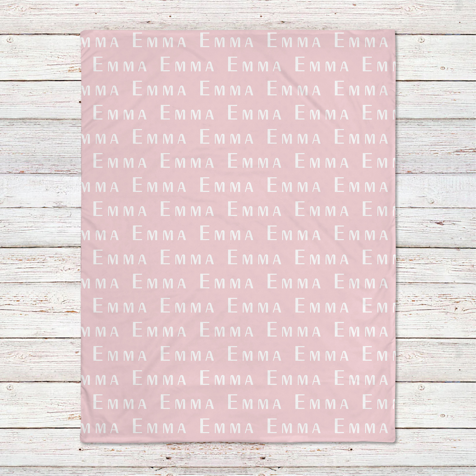 Emma's Queen Pink Personalized Baby Name Blanket