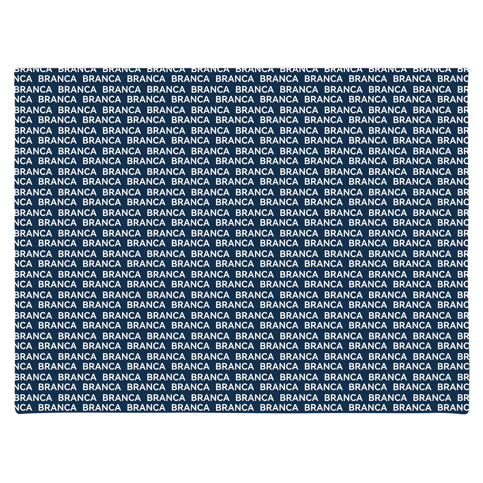Branca's Navy Blue Personalized Baby Name Blanket 