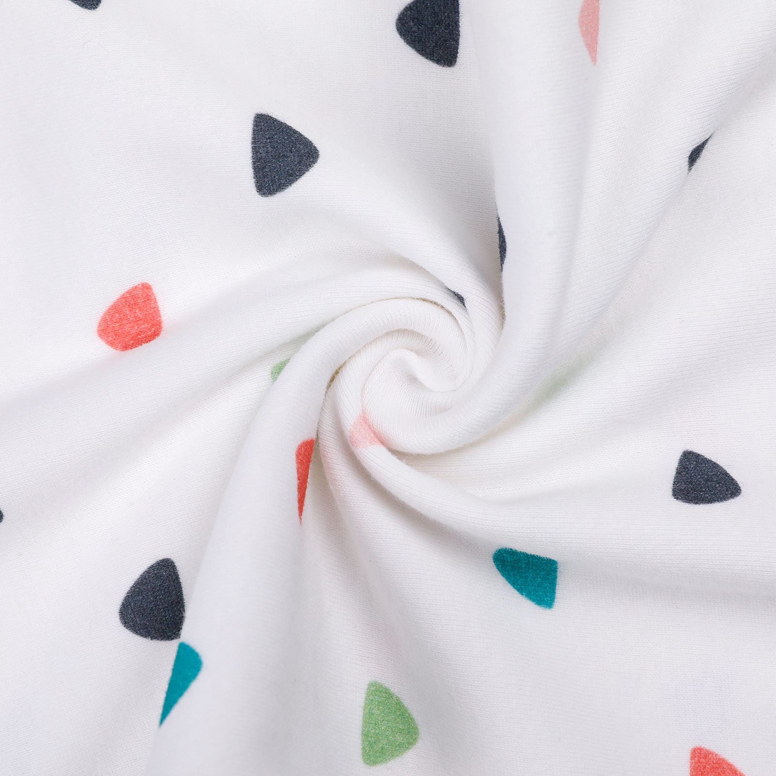 Colored Triangle | Long Sleeve Organic Cotton bodysuit