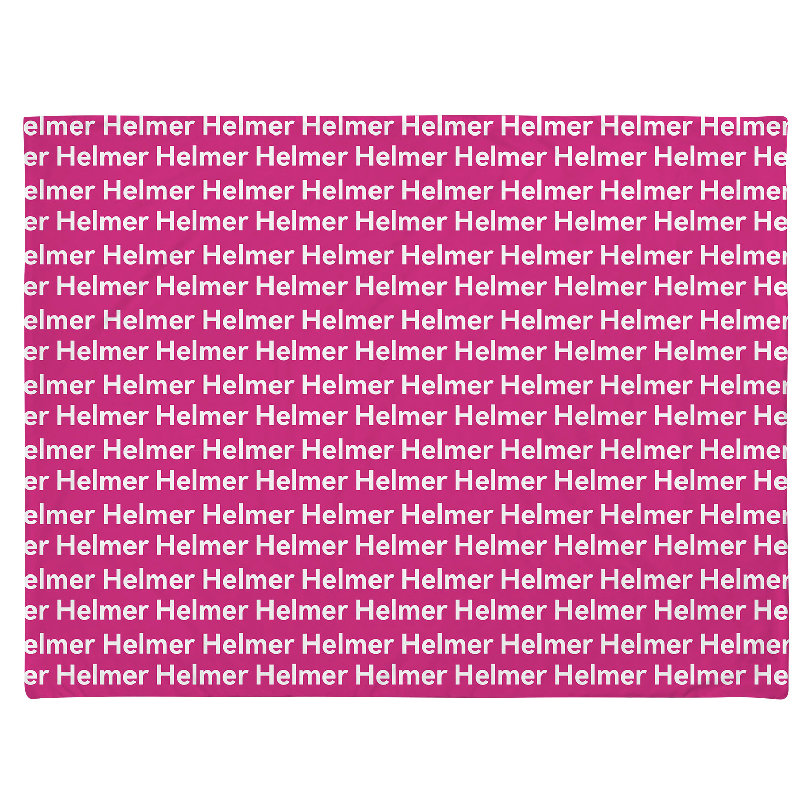 Personalized Solid Pink Baby Name Blanket