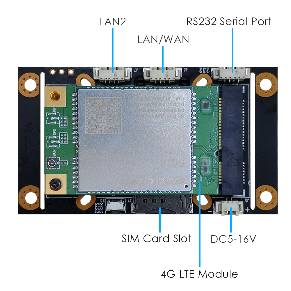 EXVIST 4G LTE Industrial Router W/EG25-G Mini PCIe