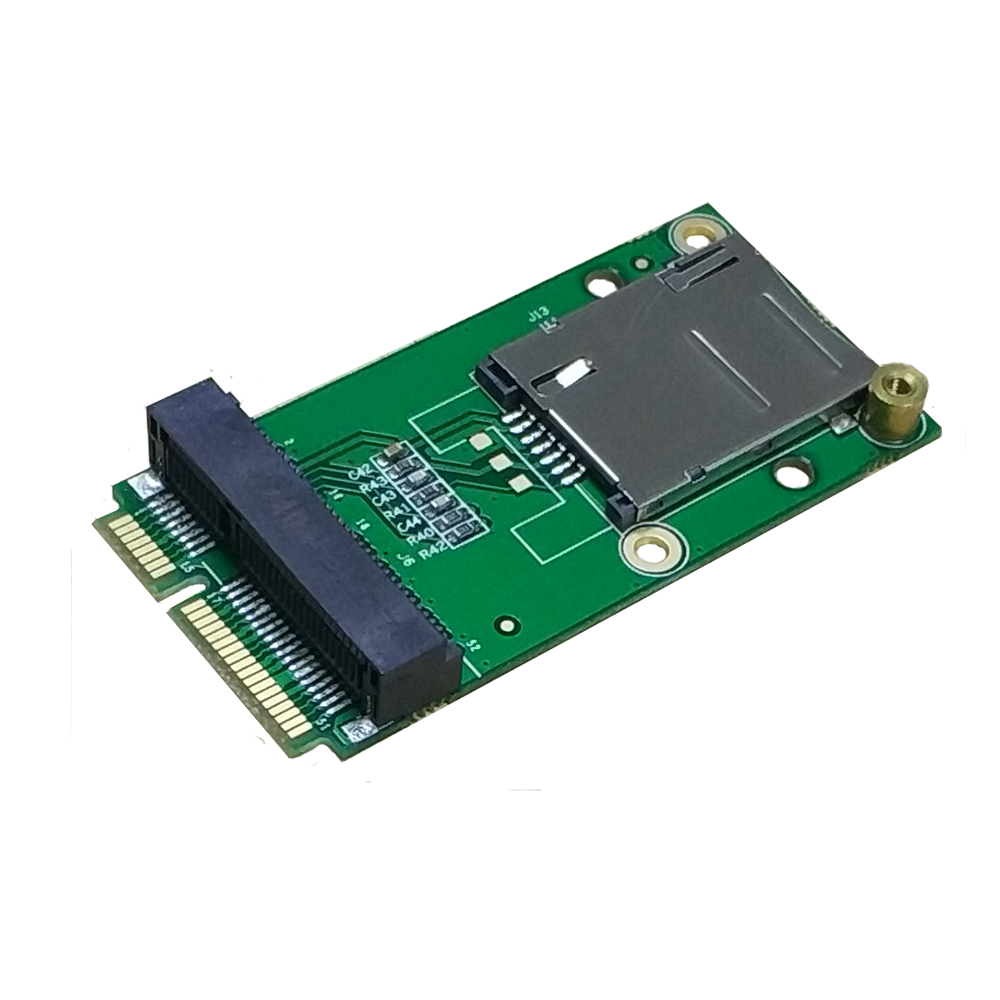 4G LTE Mini PCIe to Mini PCIe Adapter Push SIM Slot