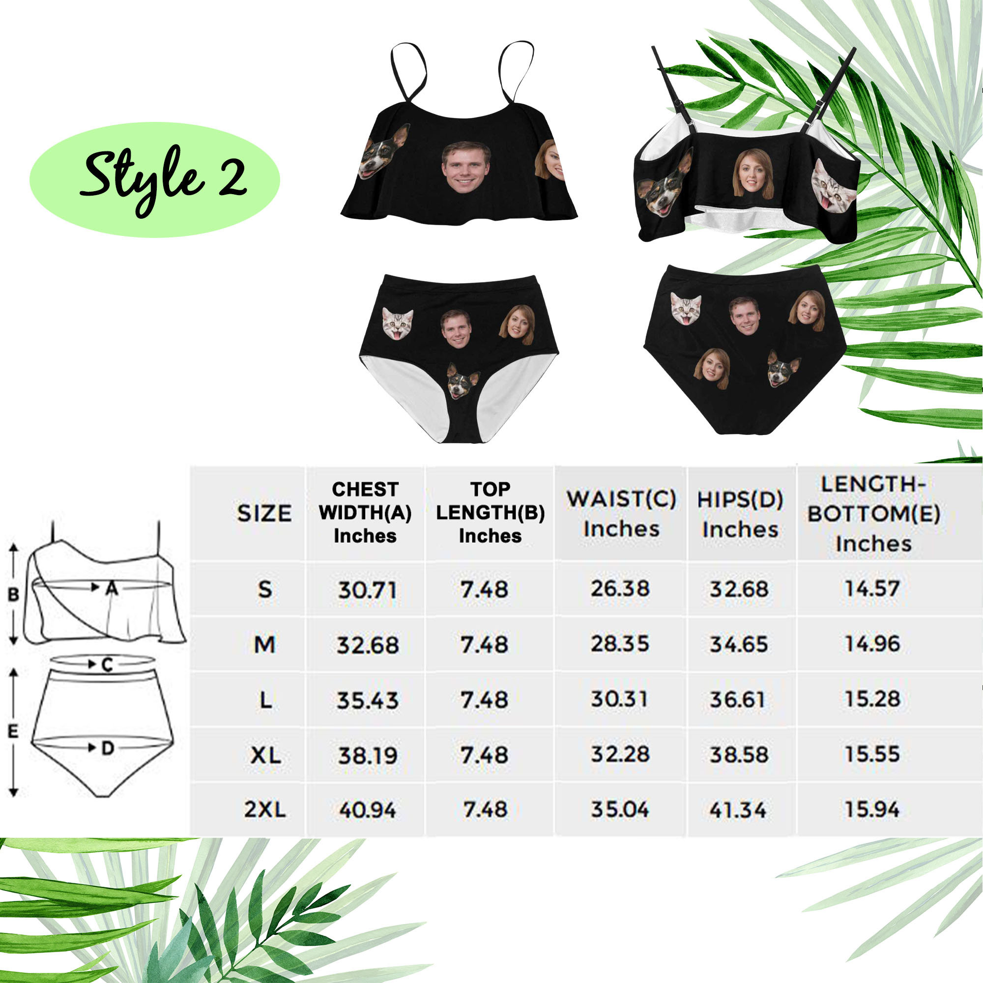 Custom Women Drawstring Side One-Piece Swimsuit, Personalized Face Bikini For Women, Custom Photo Swimwear Bikini, custom face Bathing Suit