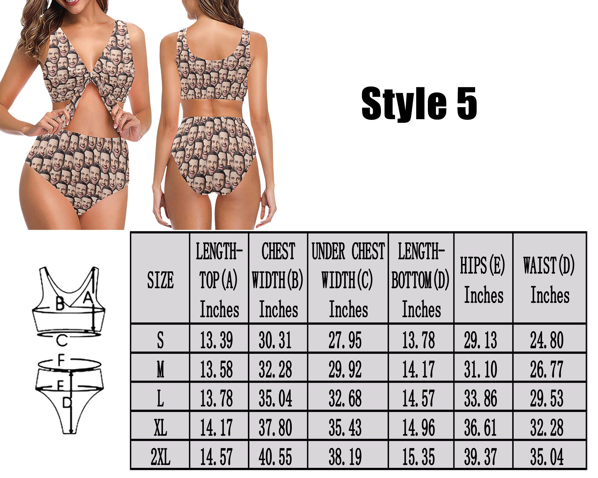 Custom Face Swimsuit/Personalize Bachelorette Swimsuit/Women Swimsuit/Bride bathing Suit/Bachelorette Squad bathing suit/Plus Size Swimsuit