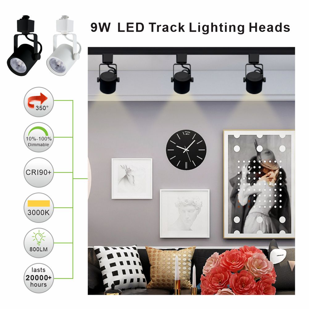 Arcfox LED Track Lighting Heads 9W 3000K 4000K H Type