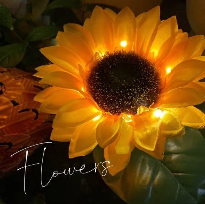 Solar Sunflower Outdoor Garden Lights-xinru