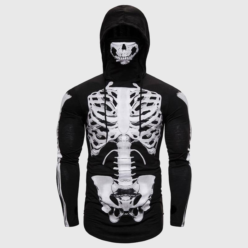 Skull X-Ray Ninja Hoodie-xinru