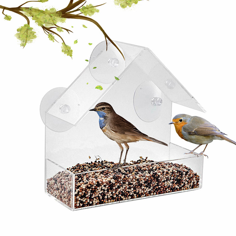 Window Bird Feeders For Outside Clear Acrylic-xinru shop