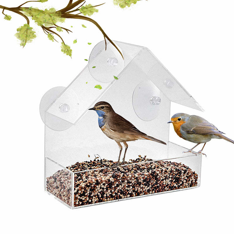 Window Bird Feeders For Outside Clear Acrylic-xinru shop