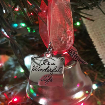 Angel Wings Bell Christmas Tree Ornaments-xinru shop