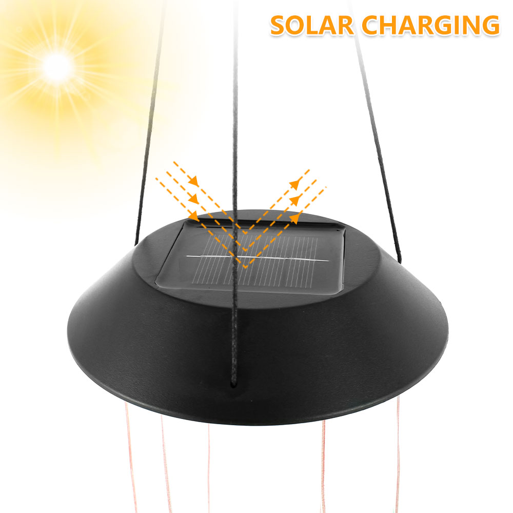 Solar Waterproof Color Changing Wind Chime Hummingbird Light-xinru