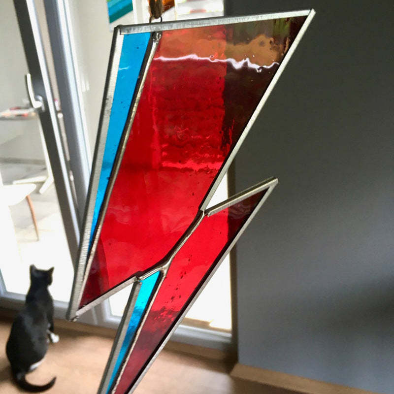 Acrylic Lightning Sun Catcher Window Car Interior Mirror Hanging Home Decor-xinru