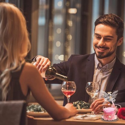 Mother's Day Gift Glass Bottle Handmade Rose Flowers And Love You Necklace-xinru