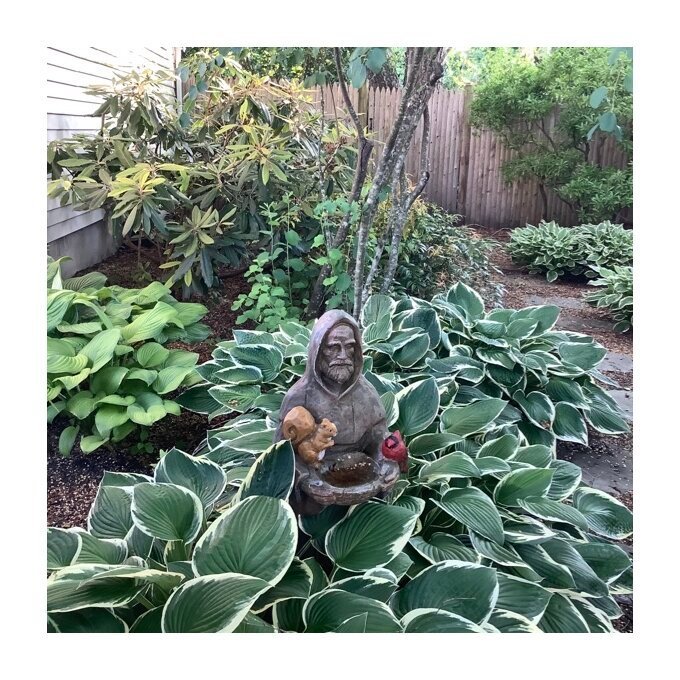 St. Francis And Friends Garden Statuary  Bird Feeder-xinru