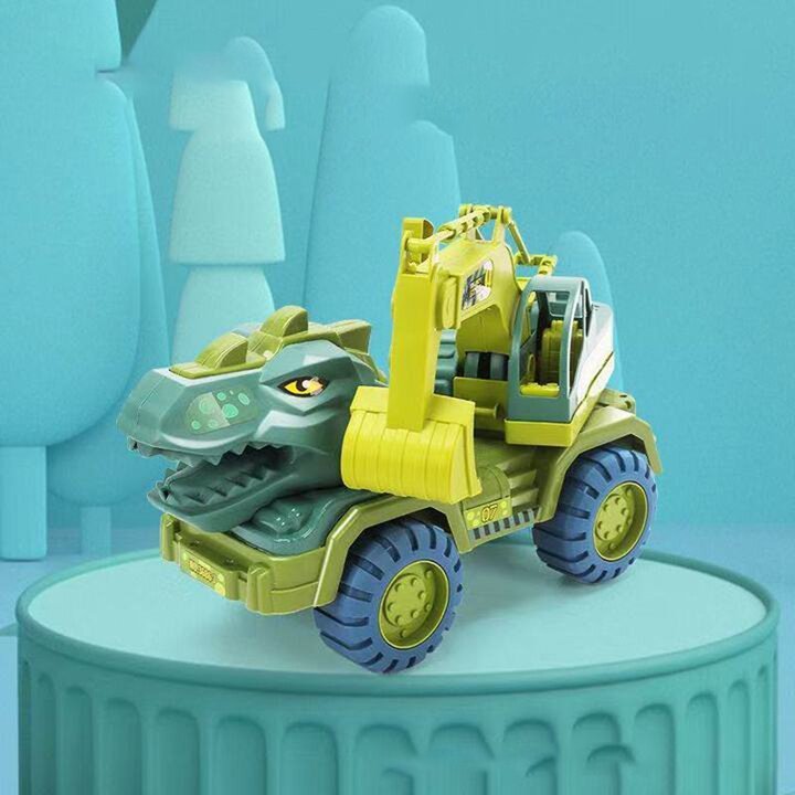 Kids Large Dinosaur Transport Truck Carrier Excavator-xinru