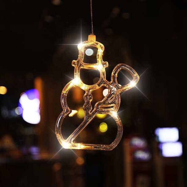 Christmas Lights LED Window Sucker Lamp Battery-Operated for Window Decorations-xinru shop