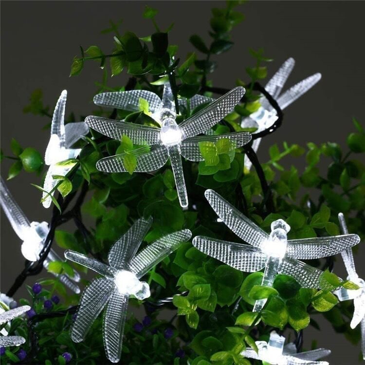 Outdoor Solar Dragonfly Waterproof LED Lights Festival Party Decoration-xinru