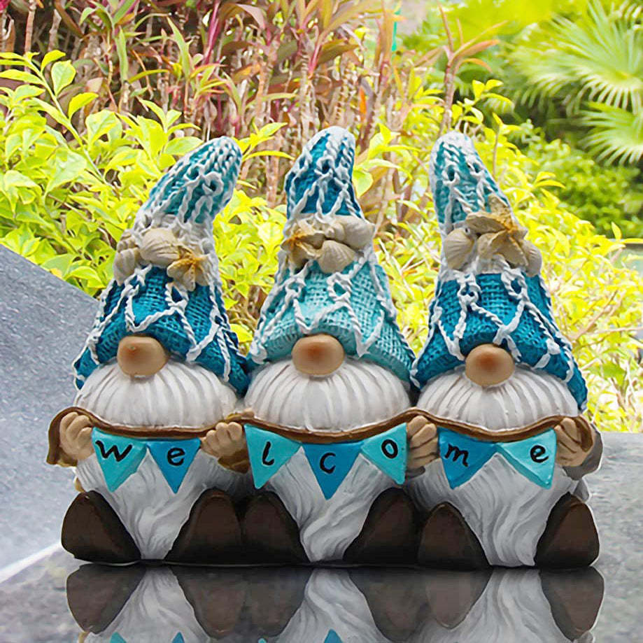 Cute Ocean Garden Gnome Statue-xinru