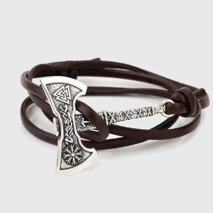 Multi-Viking Style Berserker's Axe Stainless Steel Bracelet-xinru