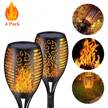 Waterproof Garden Decor Solar Flame Lawn Lamp-xinru