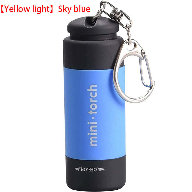 Mini Keychain Bag Torch USB Rechargeable LED Light Flashlight Lamp Waterproof-xinru