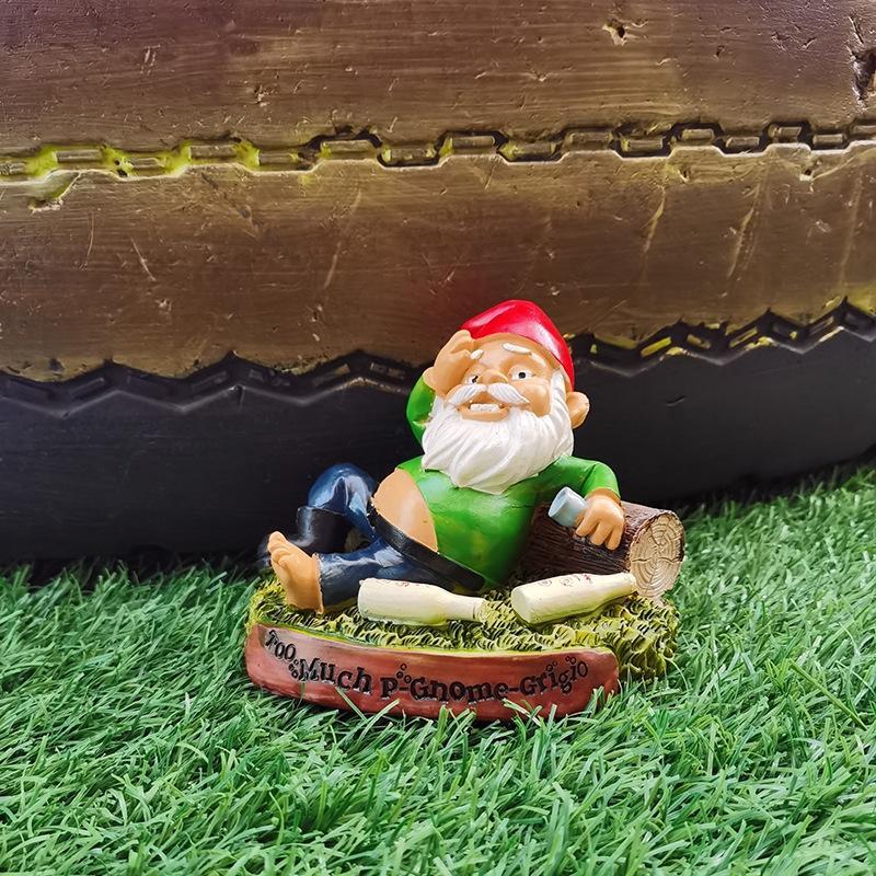 Funny Drunk Garden Dwarf Garden Gnome-xinru