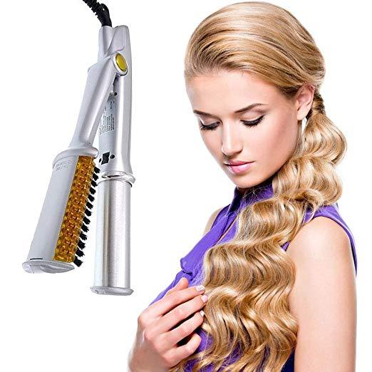 2 Way Rotating Hair Straightener  Curler-xinru
