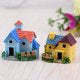 Mini Fairy Garden Miniature Resin Thatched House Micro Dollhouse Ornamen-xinru