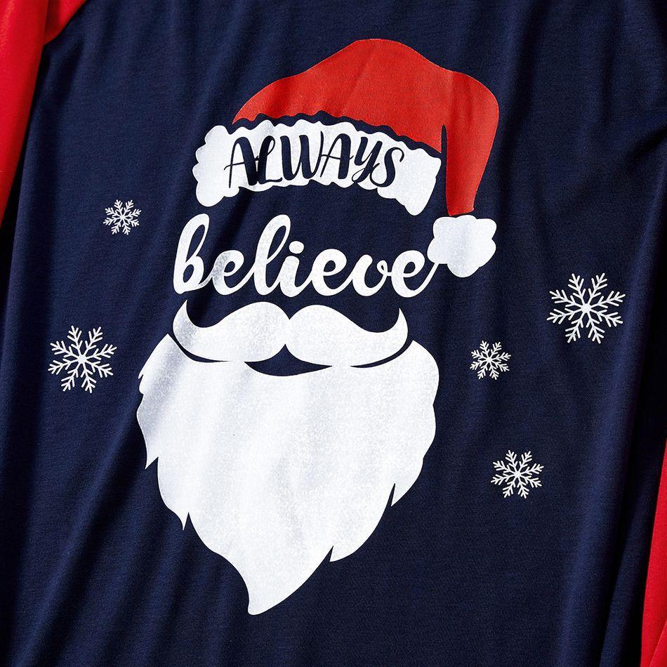 Plus Size Christmas Santa and Letter Print Family Matching Long-sleeve Pajamas Sets-xinru shop