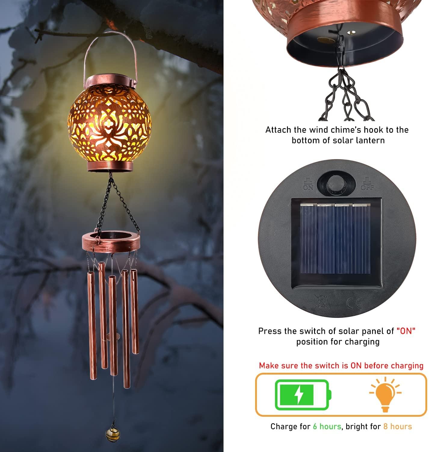 Hanging Solar Wind Chimes Lights-xinru shop