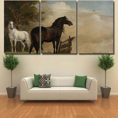 Two Horses Meadow Near Gate-xinru shop