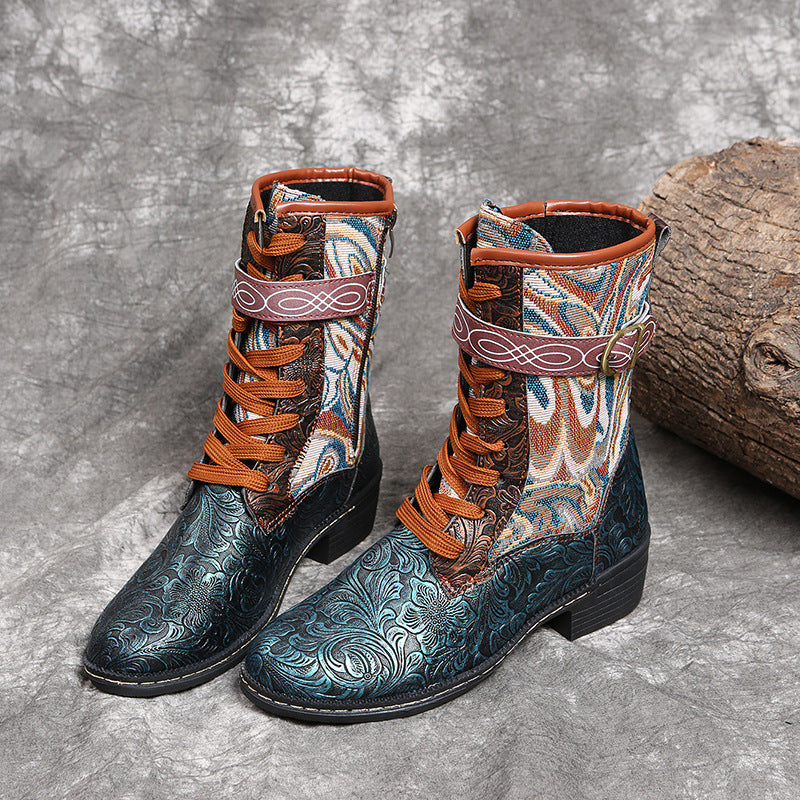 Women's Mid-tube Martin Boots-xinru shop