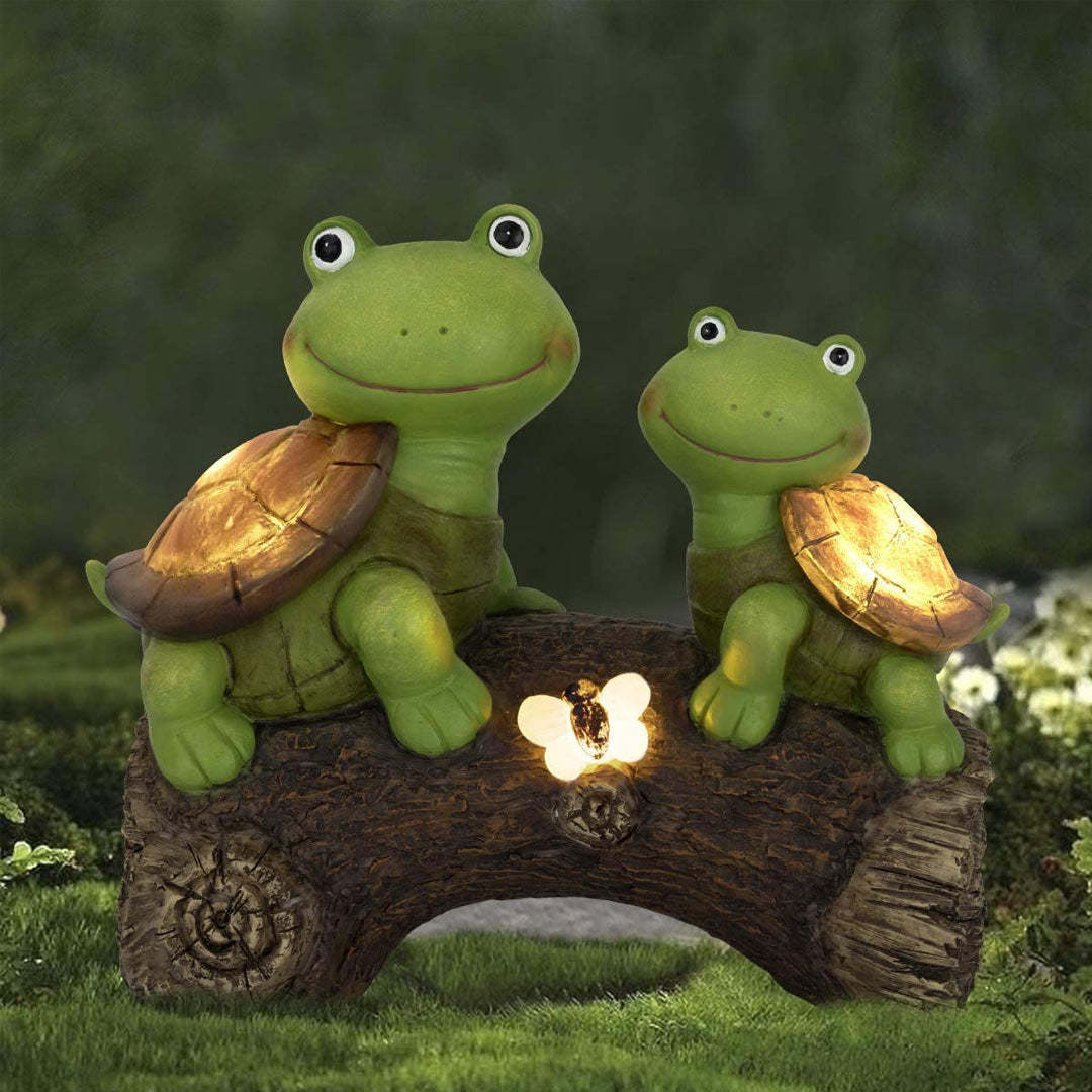 Outdoor Decor LED Turtles Figurin Solar Light Cartoon Ornament-xinru