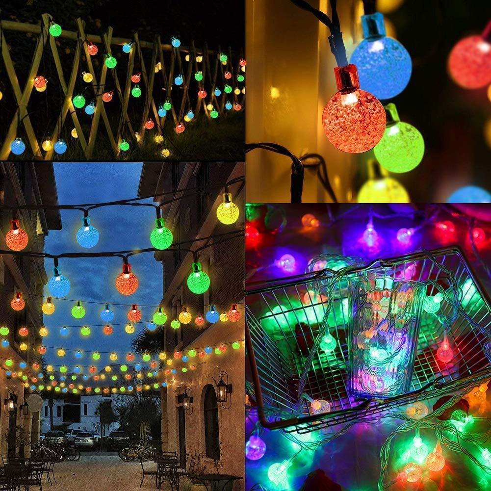 30 LED Solar Bubble Beads Patio String Lights-xinru shop