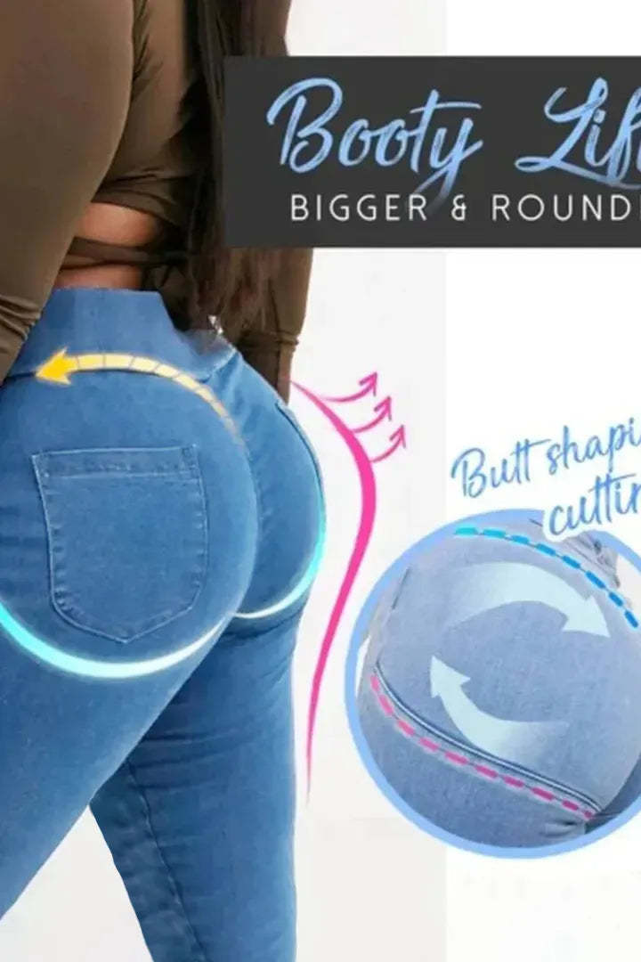 Flap Pocket Zipper Side Skinny Jeans-xinru