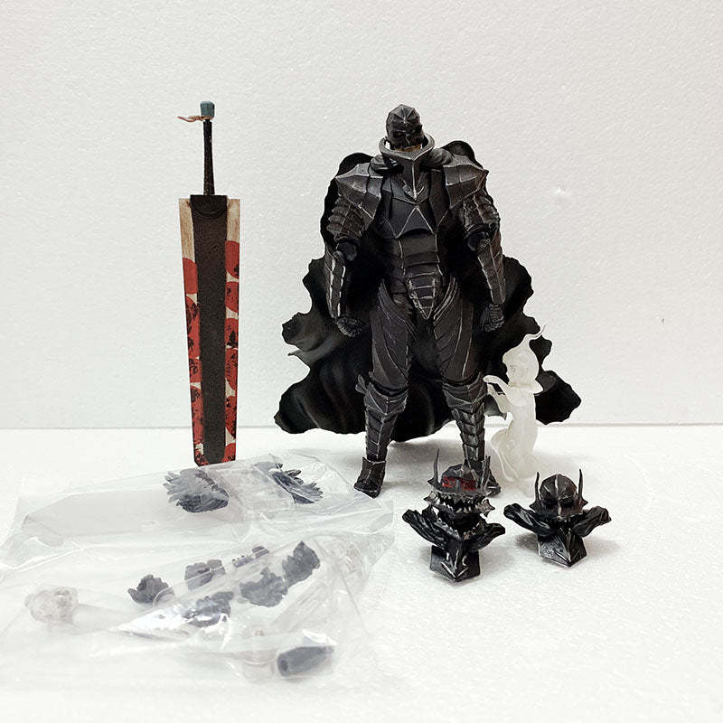 Berserk Guts Black Swordman Figure Action Figure Toy Model-xinru