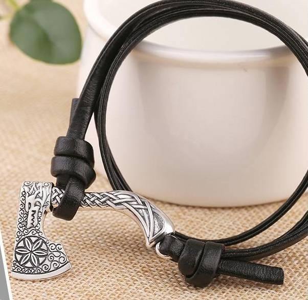 Multi-Viking Style Berserker's Axe Stainless Steel Bracelet-xinru