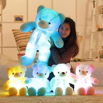 Glow Bear LED Light Up Plush 3D Stuffed Animal-xinru