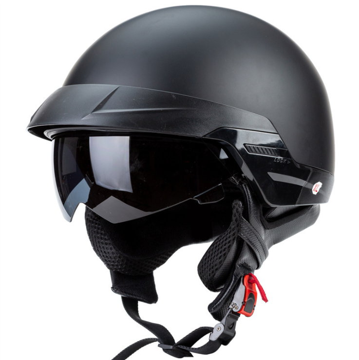 Retro Motorcycle Half Helmets DOT With Goggles-xinru shop