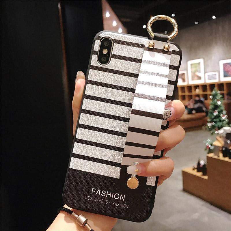 Wrist Strap Stripes Case-xinru