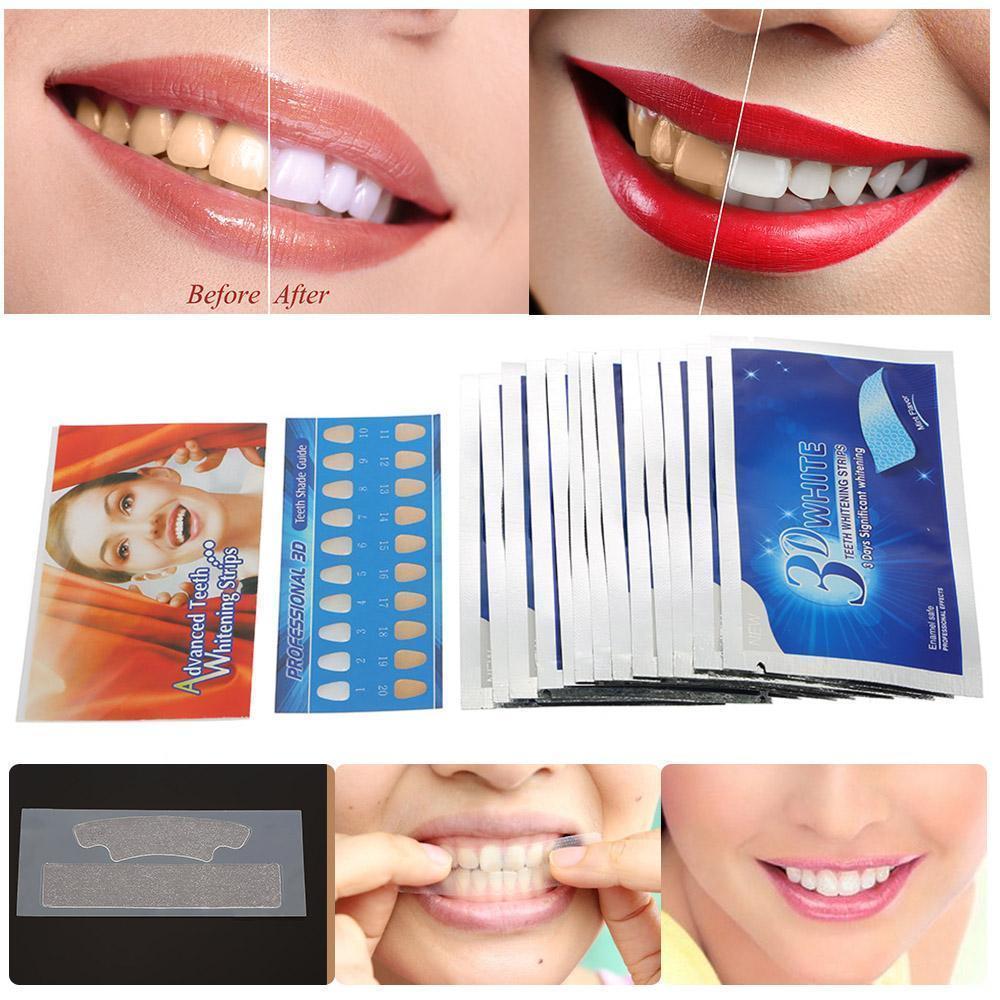 Advanced 3D White Gel Teeth Whitening Strips-xinru
