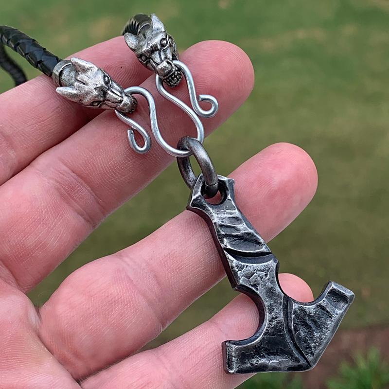 Hand Forged Mjolnir Pendant-xinru shop